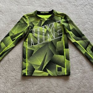 Nike Kids Compression - Neon Yellow and Black